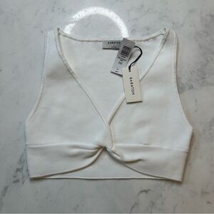 Aritzia Babaton Ego Sculpt Knit - white